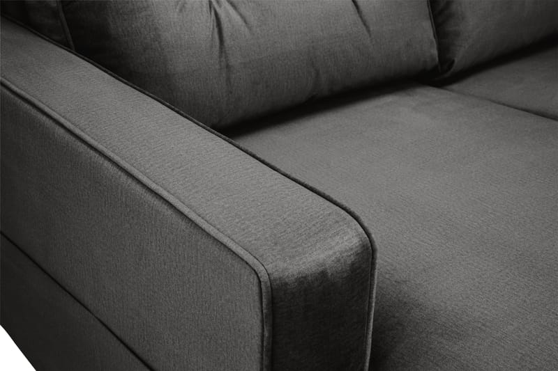 Monroe U-sofa med Chaiselong Venstre Velour - Mørkegrå - U Sofa - Velour sofaer