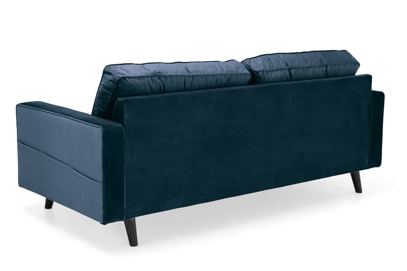 Monroe Veloursofa 3-pers - Midnatsblå - Velour sofaer - 3 personers sofa