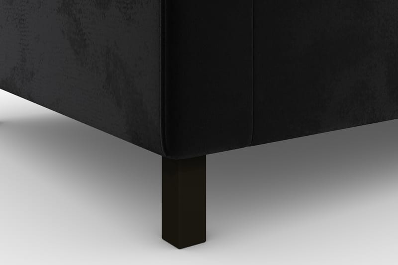 Noelia Modulhjørnesofa Vendbar Velour - Sort - Møbler - Sofaer - Velour sofaer