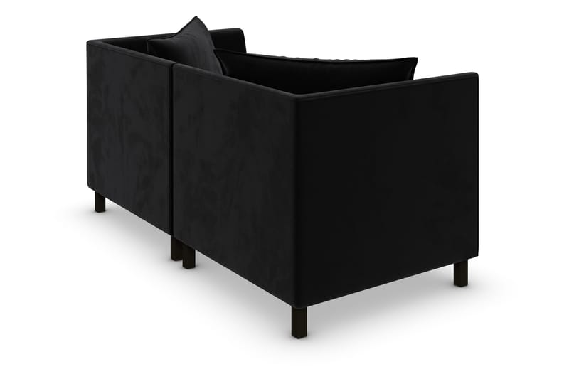Noelia Modulsofa 2-pers Velour - Sort - Møbler - Sofaer - Velour sofaer