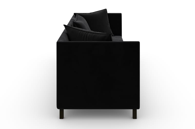 Noelia Modulsofa 3-pers Velour - Sort - Møbler - Sofaer - Velour sofaer