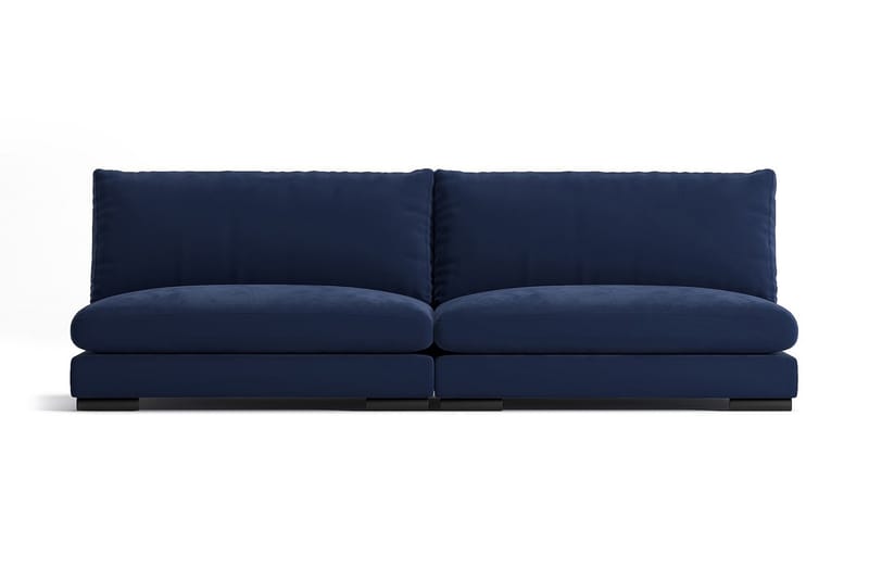 Noha Modul Chaiselongsofa Velour - Midnat blå sofa - Komplet modulsofa - Velour sofaer