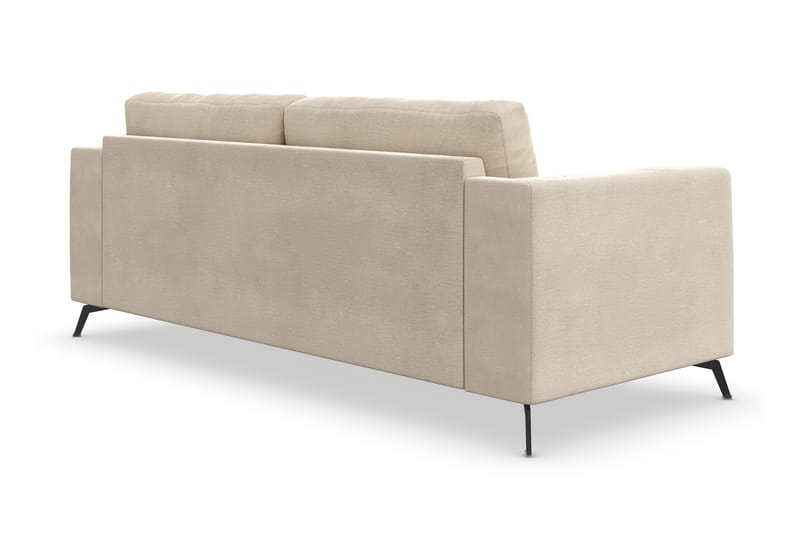 Ocean Lyx 3-Pers. Sofa - Beige/Velour - Velour sofaer - 2 personers sofa