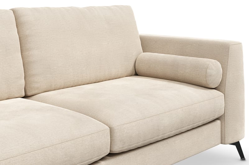 Ocean Lyx 3-Pers. Sofa - Beige/Velour - Velour sofaer - 2 personers sofa