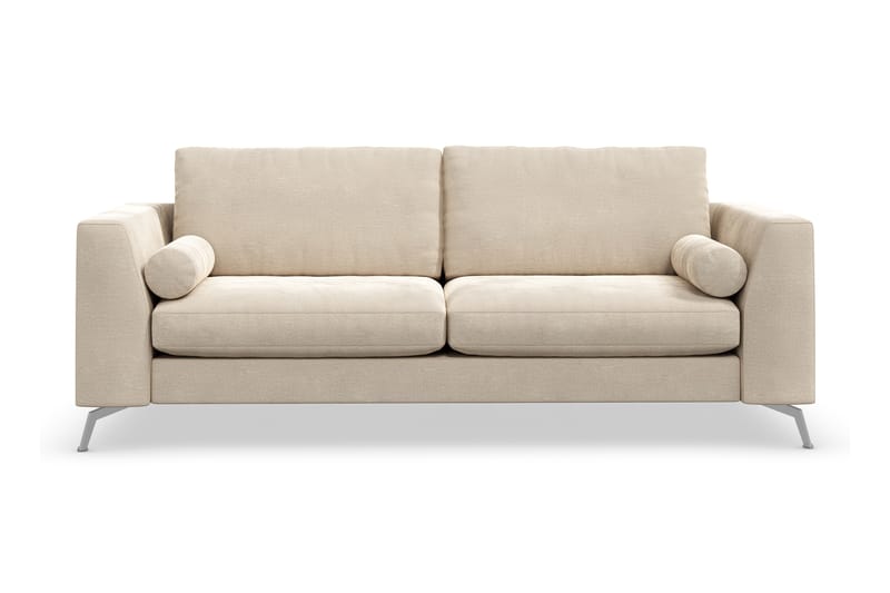 Ocean Lyx 3-Pers. Sofa - Beige/Velour - Møbler - Sofaer - Velour sofaer
