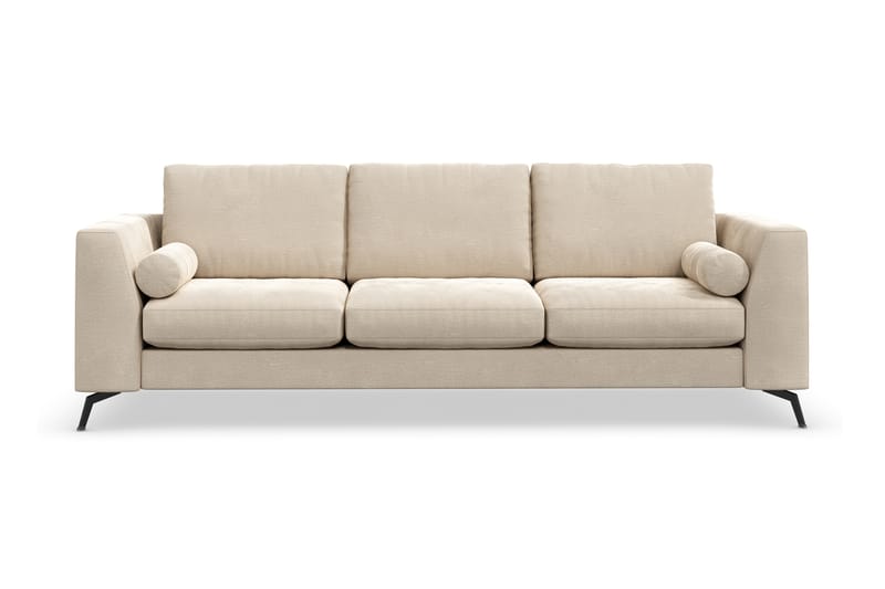 Ocean Lyx 3-personers Fløjlssofa - Beige - Møbler - Sofaer - Velour sofaer