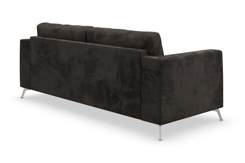 Ocean Lyx 3-Pers. Sofa - Mørkegrå/Velour - Velour sofaer - 2 personers sofa