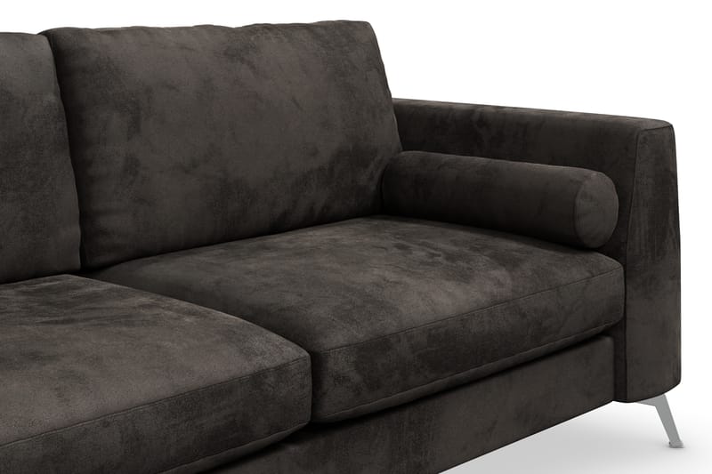 Ocean Lyx 3-Pers. Sofa - Mørkegrå/Velour - Velour sofaer - 2 personers sofa