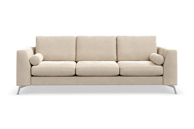 Ocean Lyx 3-personers Fløjlssofa - Beige - Møbler - Sofaer - Velour sofaer