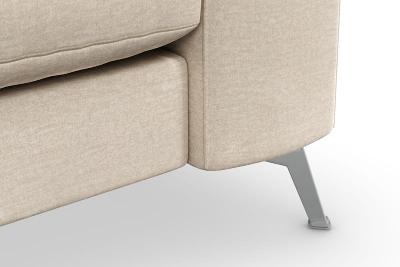 Ocean Lyx 3-personers Fløjlssofa - Beige - Møbler - Sofaer - Velour sofaer