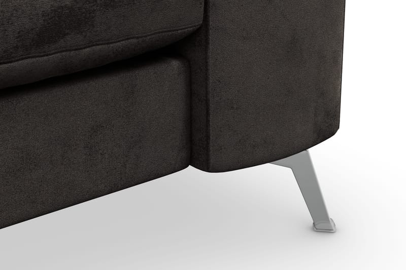 Ocean Lyx 3-personers Fløjlssofa - Mørkegrå - Møbler - Sofaer - 3 personers sofa