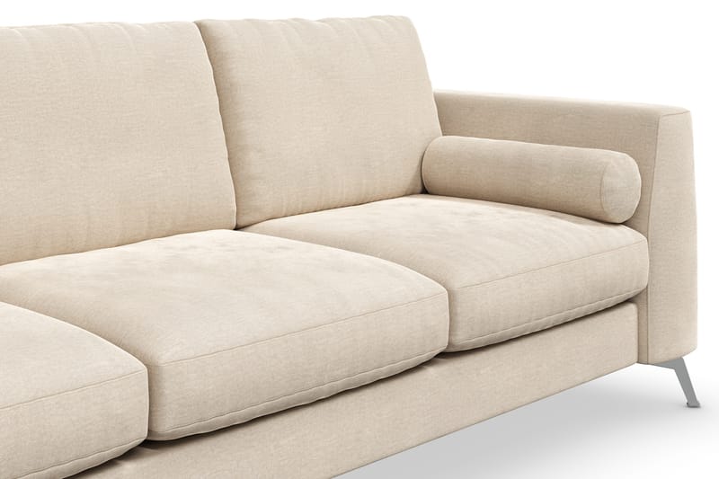 Ocean Lyx 3-personers Fløjlssofa - Beige - Møbler - Sofaer - 3 personers sofa