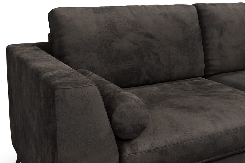 Ocean Lyx 3-Pers. Sofa - Mørkegrå/Velour - Møbler - Sofaer - 2 personers sofa
