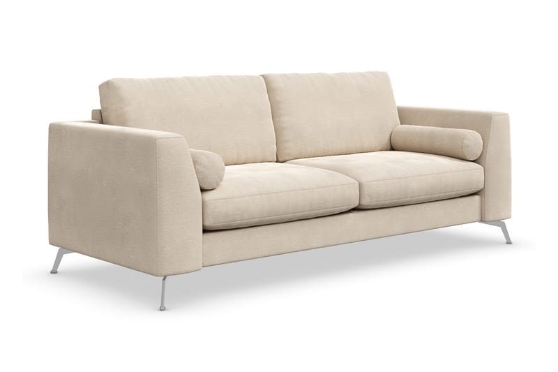 Ocean Lyx 3-personers Fløjlssofa - Beige - Møbler - Sofaer - 2 personers sofa