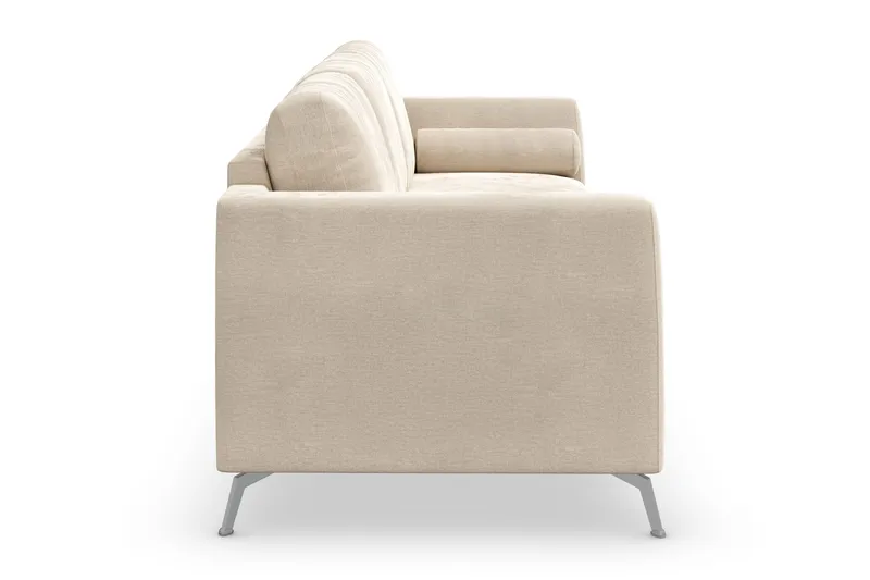 Ocean Lyx 3-personers Fløjlssofa - Beige - Møbler - Sofaer - 3 personers sofa