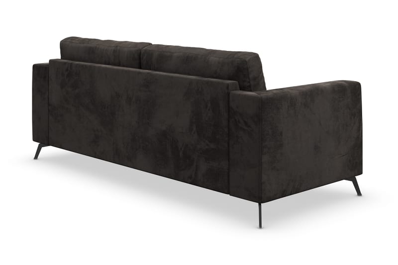 Ocean Lyx 3-Pers. Sofa - Mørkegrå/Velour - Møbler - Sofaer - 2 personers sofa
