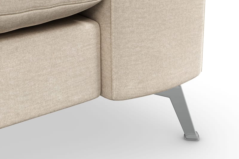 Ocean Lyx 3-personers Fløjlssofa - Beige - Møbler - Sofaer - 2 personers sofa