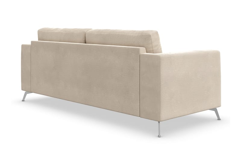 Ocean Lyx 3-personers Fløjlssofa - Beige - Møbler - Sofaer - 2 personers sofa