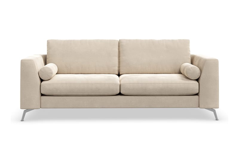 Ocean Lyx 3-personers Fløjlssofa - Beige - Møbler - Sofaer - 2 personers sofa