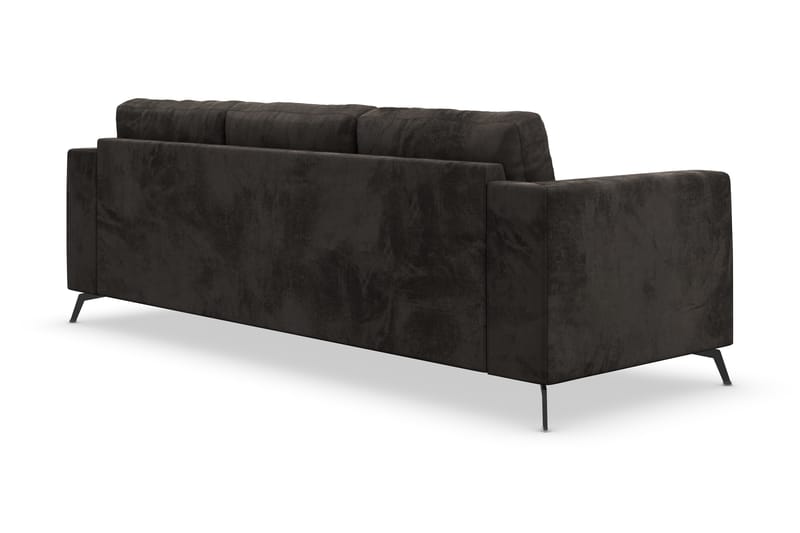 Ocean Lyx 4-Pers. Sofa - Mørkegrå/Velour - Møbler - Sofaer - Velour sofaer
