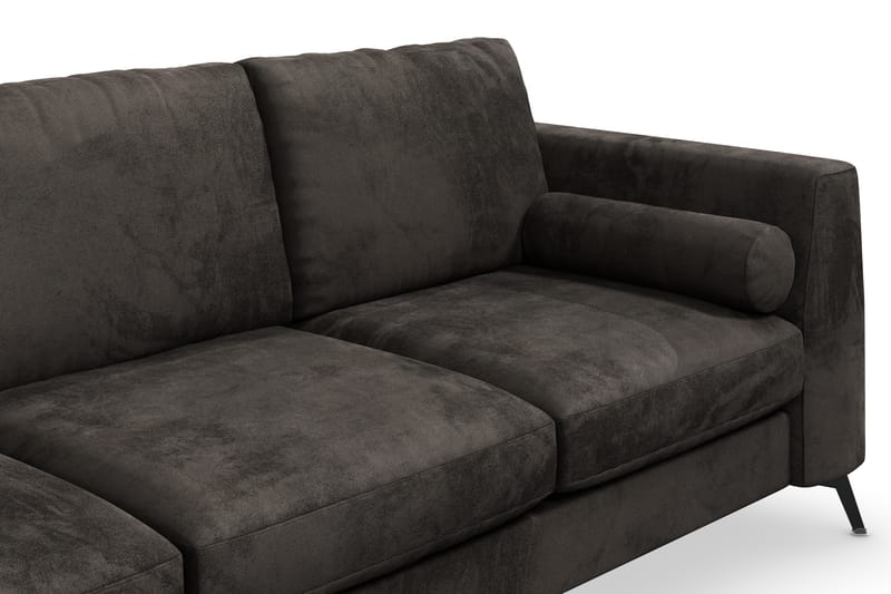 Ocean Lyx 4-Pers. Sofa - Mørkegrå/Velour - Møbler - Sofaer - Velour sofaer