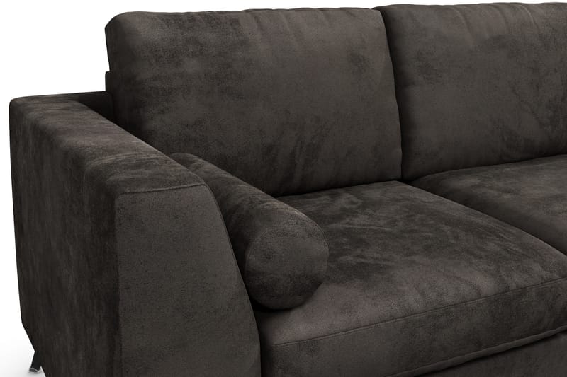 Ocean Lyx 4-Pers. Sofa - Mørkegrå/Velour - Møbler - Sofaer - Velour sofaer