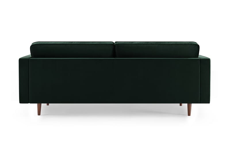 Olenne 3-sits Sofa - Grøn - Velour sofaer - 3 personers sofa