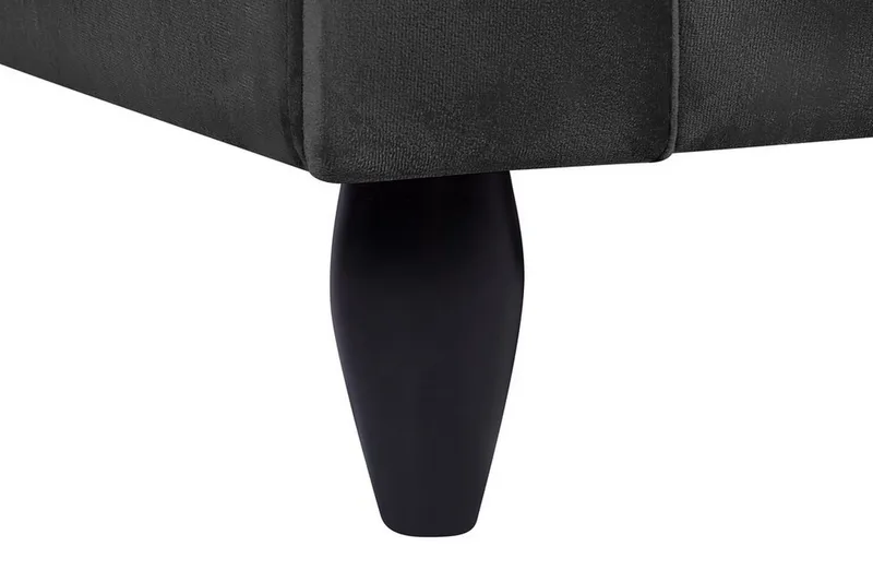 Paretti sofa velour - Sort - Møbler - Sofaer - Velour sofaer