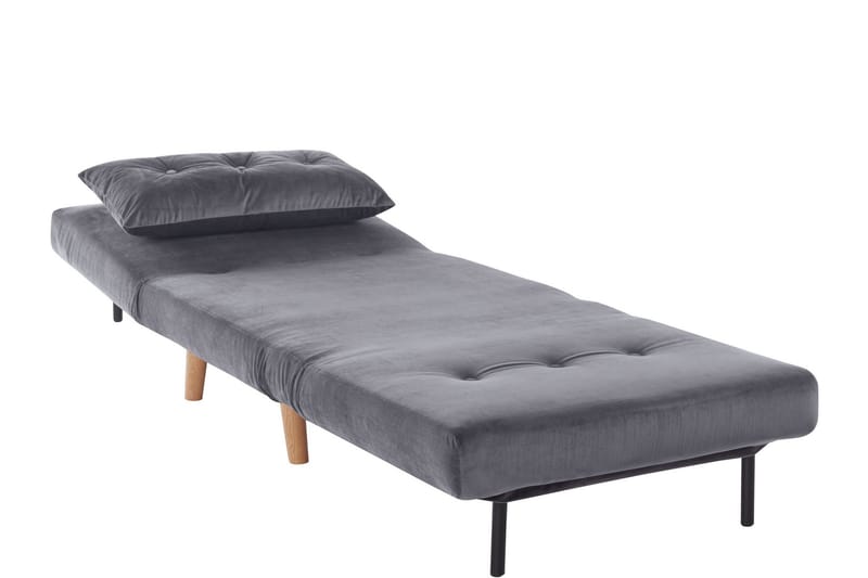 Sanremo Daybed Singel - Grå - Møbler - Sofaer - Velour sofaer