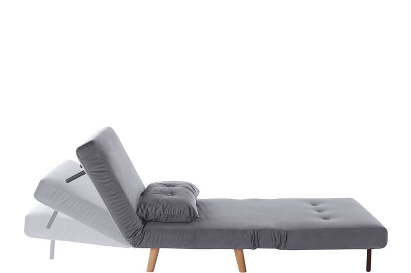 Sanremo Daybed Singel - Grå - Møbler - Sofaer - Velour sofaer