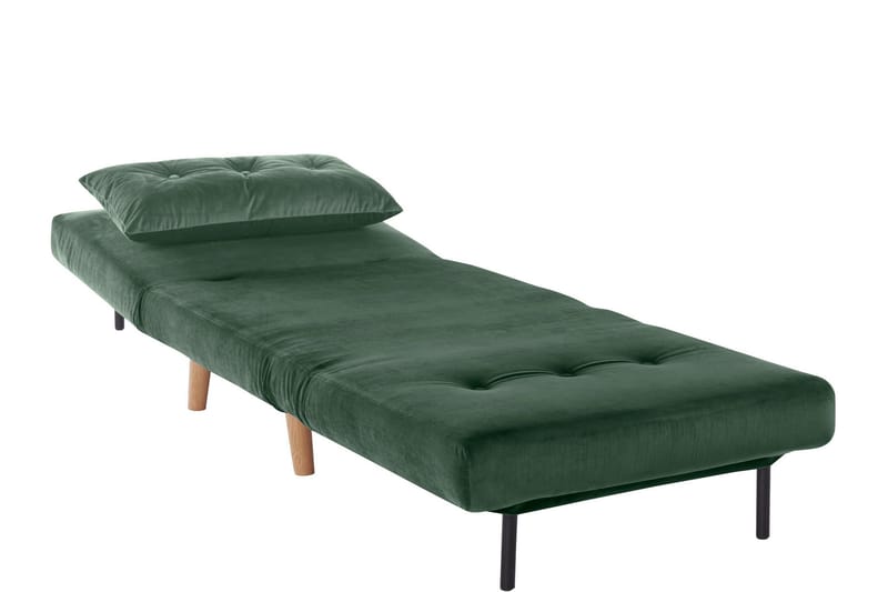 Sanremo Daybed Singel - Mørkegrøn - Daybed - Velour sofaer