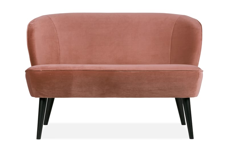 Serra Veloursofa Vintage - Lyserød - Velour sofaer - 2 personers sofa