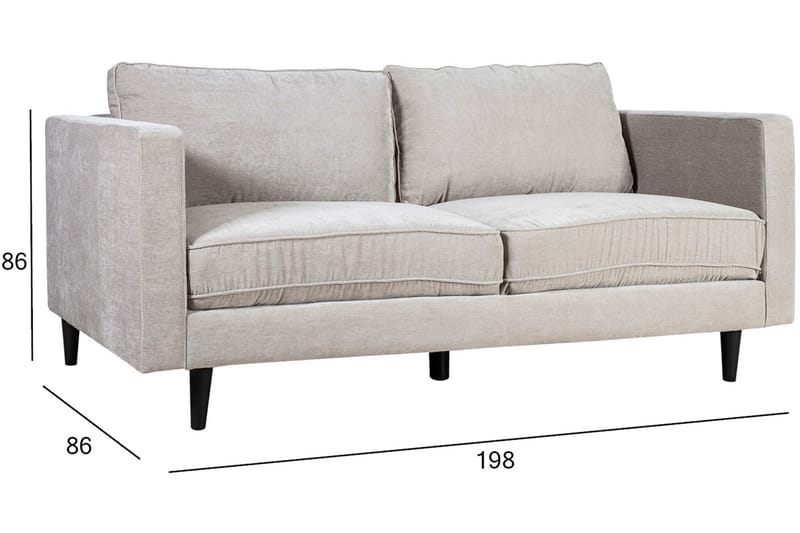 Spencer Sofa - Velour sofaer - 3 personers sofa