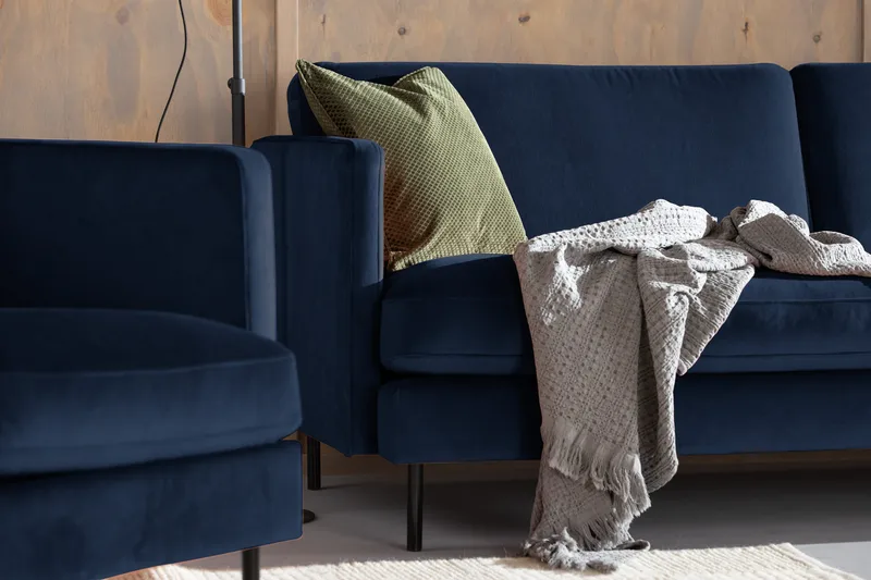 Teodin velour sofa 3-pers. - Møbler - Sofaer - Velour sofaer