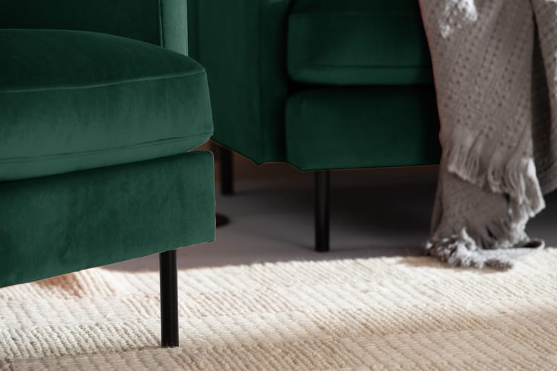 Teodin velour sofa 3-pers. - Møbler - Sofaer - Velour sofaer