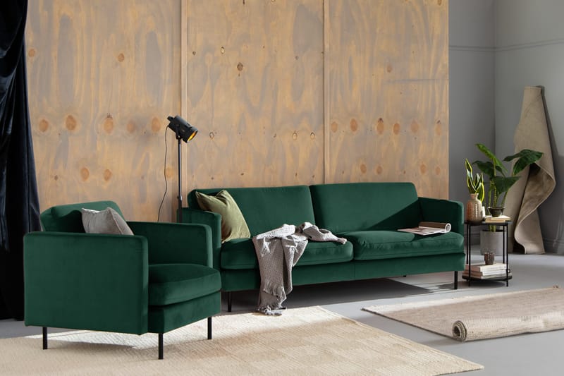 Teodin velour sofa 3-pers. - Møbler - Sofaer - Velour sofaer