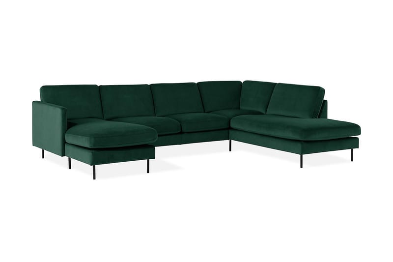 Theodin U-sofa med Diva Velour venstre - Møbler - Sofaer - Velour sofaer