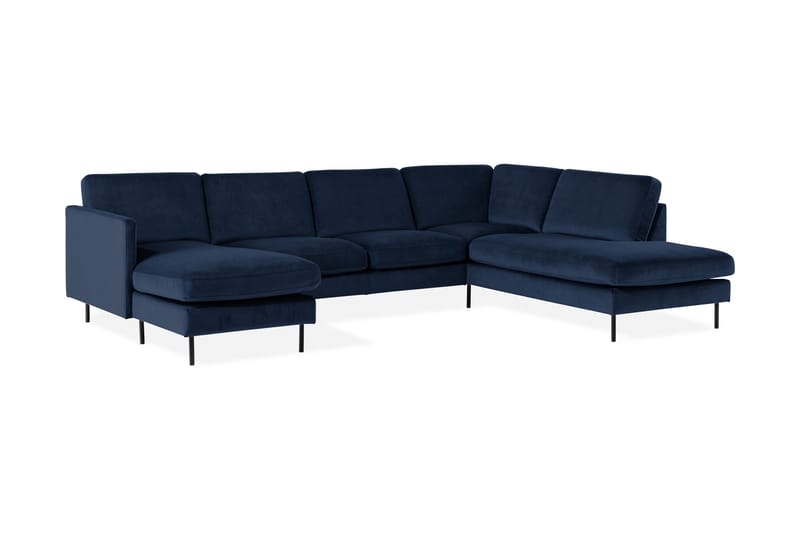 Theodin U-sofa med Diva Velour venstre - Møbler - Sofaer - Velour sofaer