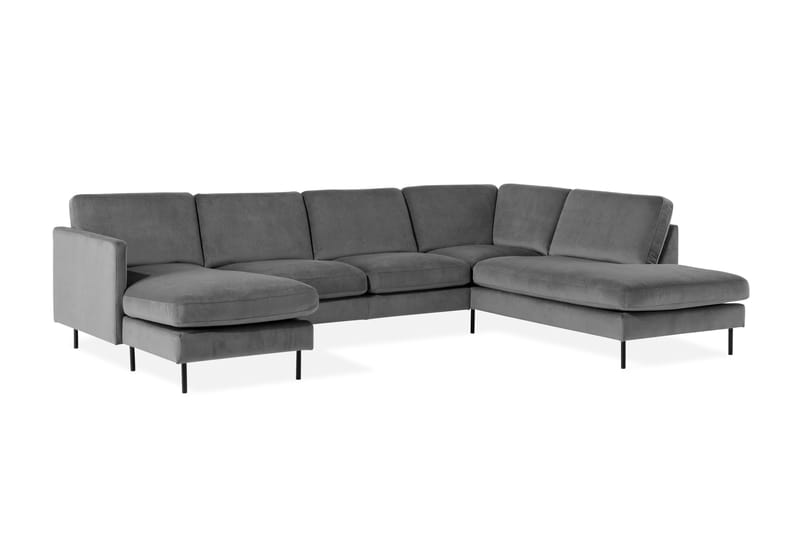 Theodin U-sofa med Diva Velour venstre - U Sofa - Velour sofaer