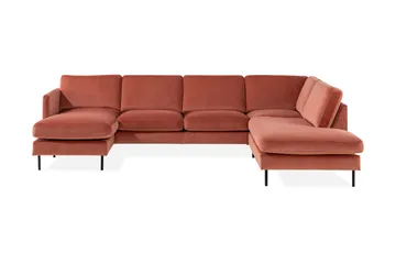 Theodin U-sofa med Diva Velour venstre