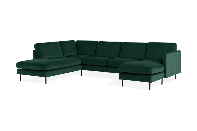 Theodin U-sofa med Divan Velour højre - Møbler - Sofaer - Velour sofaer