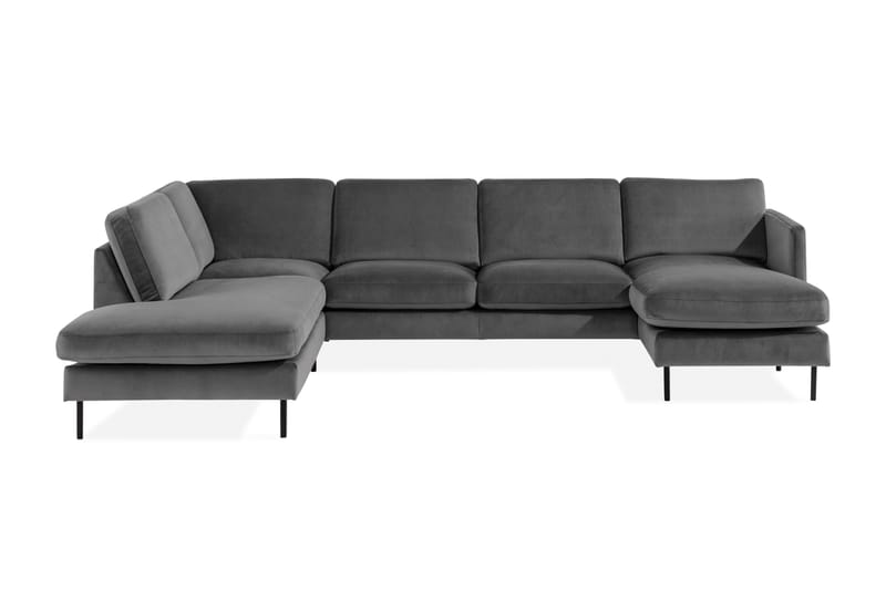 Theodin U-sofa med Divan Velour højre, undefined