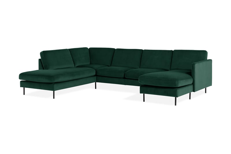 Theodin U-sofa med Divan Velour højre - U Sofa - Velour sofaer