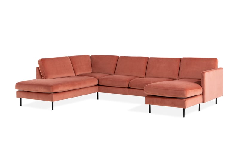 Theodin U-sofa med Divan Velour højre - U Sofa - Velour sofaer