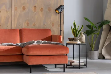 Theodin U-sofa med Divan Velour højre - Møbler - Sofaer - Velour sofaer