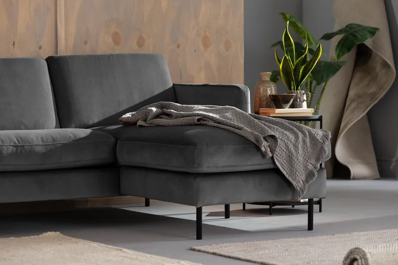 Theodin U-sofa med Divan Velour højre - Møbler - Sofaer - Velour sofaer