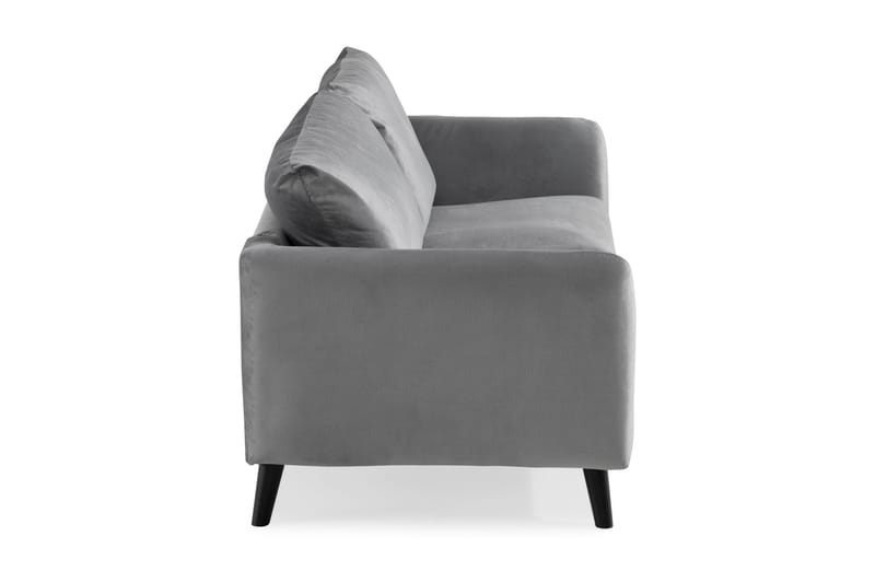 Trend 2-personers Fløjlssofa - Lysegrå - Møbler - Sofaer - Velour sofaer