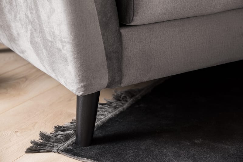 Trend 2-personers Fløjlssofa - Mørkegrå - Møbler - Sofaer - Velour sofaer