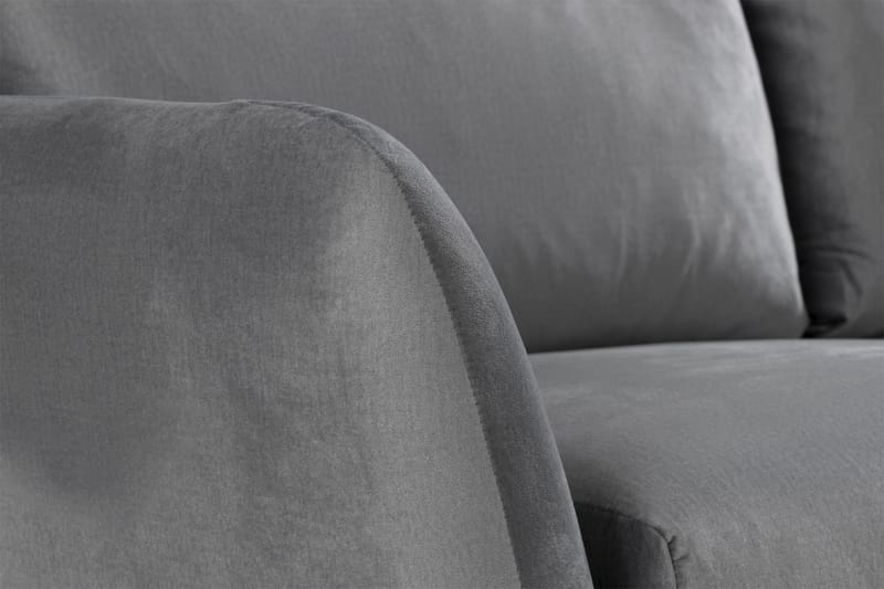 Trend 2-personers Fløjlssofa - Lysegrå - Møbler - Sofaer - Velour sofaer