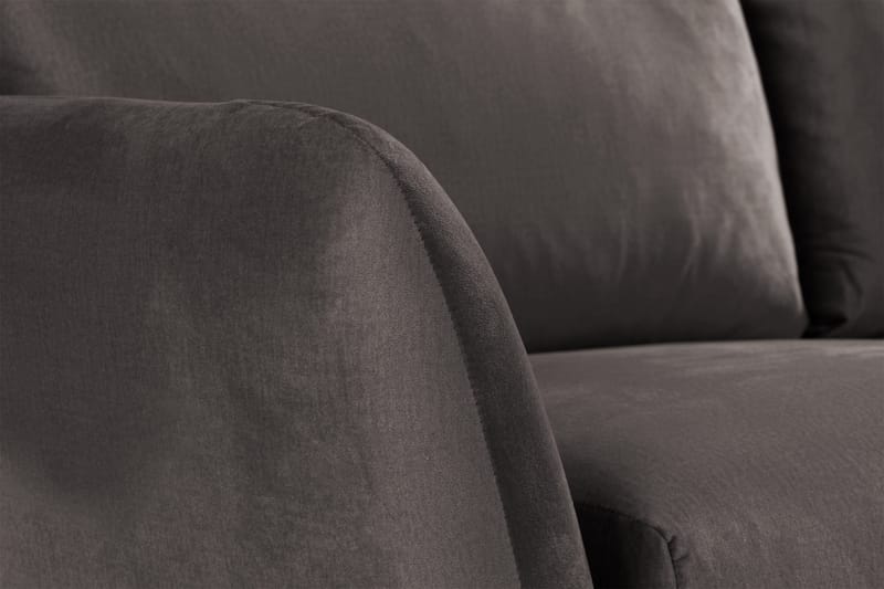 Trend 2-personers Fløjlssofa - Mørkegrå - Møbler - Sofaer - Velour sofaer